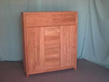 in6374 Highboard Teak 150x130x040