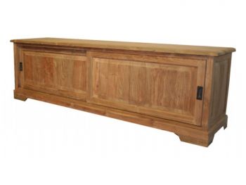 Dressoir TV 530 Teak 2 große Schiebetüren 200*60*90 cm