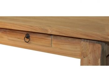 Esstisch "Lesung" aus Teak, versch. Maße, mit Laden