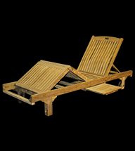 Liegestuhl Lounger aus Teak