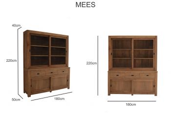 Aufsatzschrank Mees Dengkleh 160cm o. 180 cm