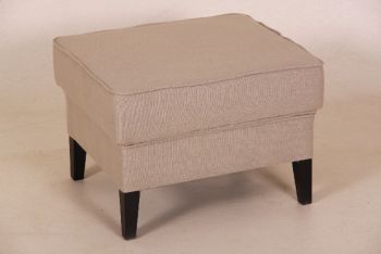 Hocker aus Stoff Monet, sandfarben, 60*50 cm