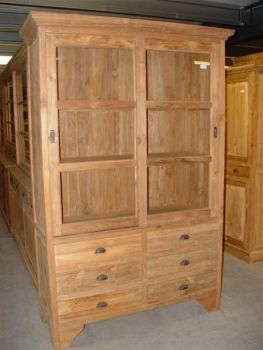 TS-71 Vitrine mit 6 Laden und Schiebetüren