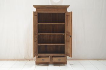 Teak-Kleiderschrank Mammoet Kasar 110 x 45 x 210 cm