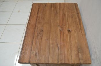 Nachtschrank Teak mit 2 Laden 65 x 60 x 45 cm