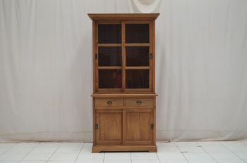 AT-011 Teakaufsatzschrank Kasar rustikal 100/120cm