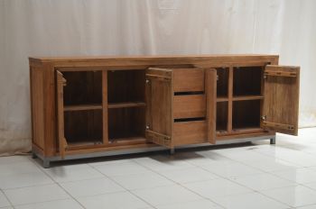 Anrichte Terboyo Kasar 240*46*90 cm aus Teakholz ( recycelt )