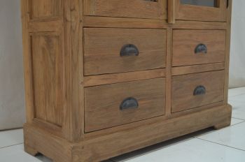 Teakvitrinenschrank AG702 in KASAR