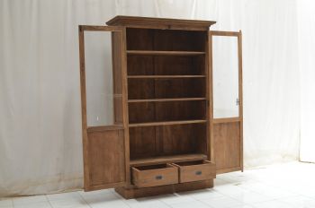 Teak-Vitrine Danielle Dengkleh 120*45*220 cm