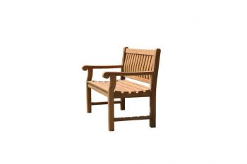 Teak-Gartenbank 2 Sitzer Ergo