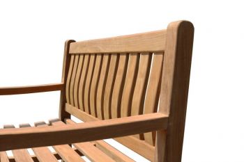 Teak-Gartenbank 2 Sitzer Ergo