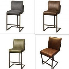 Barstuhl Verona Cognac, dunkelbraun o. Anthrazit