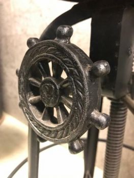 ZTR-5 verstellbarer Barhocker eisen/Holz