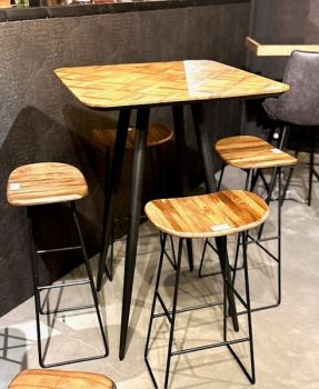 SUR-21139 Barkruk Teakhout