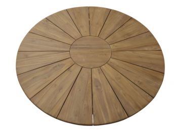 runder Garten Teaktisch Bajo