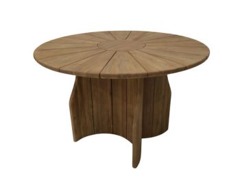 runder Garten Teaktisch Bajo