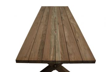 Teakgartentisch Lurus Cross