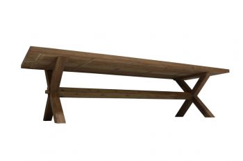 Teakgartentisch Lurus Cross