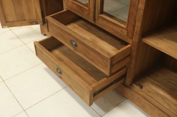 großes Highboard rustikal Dengkleh 180 x 130 cm