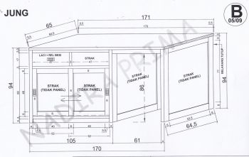 kleine Küchenzeile für Kühlschrank