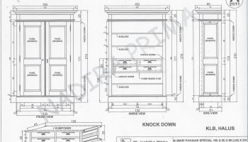 Teakschrank Marita - Maßarbeit auf Wunschmaß