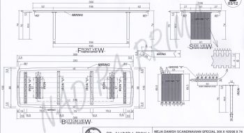 300 x 105 cm Dengkleh mit Schweizer Kante