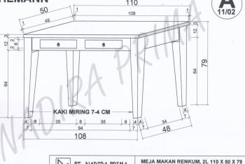 Wandtisch Dirk - Maßarbeit nach Wunsch