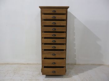 hoher Schubladenschrank 10 Laden H:160 cm