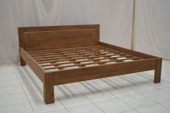 Teakbett " Stadi " Überlänge 220 x 200 cm