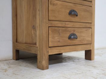 Hochkommode 1 Tür 3 Laden 130x52x40 cm