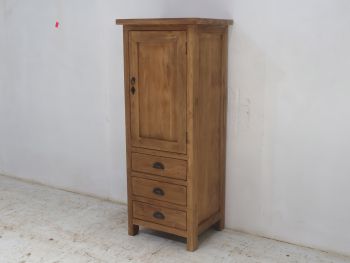 Hochkommode 1 Tür 3 Laden 130x52x40 cm