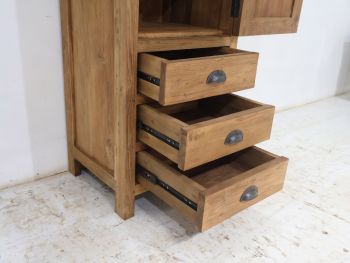 Hochkommode 1 Tür 3 Laden 130x52x40 cm