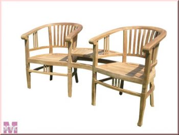 Doppelstuhl Betawi Love Seat aus Teak