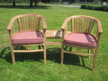 Doppelstuhl Betawi Love Seat aus Teak