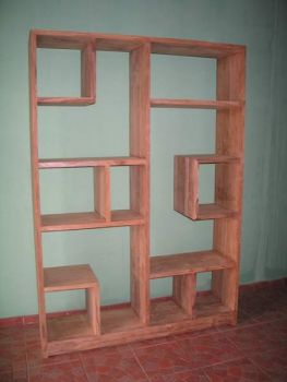 TS-348 Regalwand Teak 200*140*35 cm