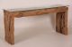 in5900 Wandtisch "Root" aus Treibholz mit Glasplatte