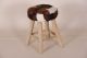 st1050 Ziegenfell-Hocker, 047x038x038 cm