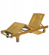 Liegestuhl "Lounger" aus Teak