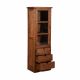 Teak-Vitrine "Bordeaux" mit 3 Laden