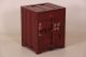 Nachtschrank "Rotterdam" im Industriestil, rot