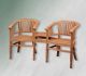 Doppelstuhl "Betawi Love Seat" aus Teak, oberflächenbehandelt