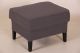 Hocker aus Stoff Monet, grau, 60*50 cm