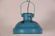 la0652 bl Industrielle Hängelampe Beugel klein blau