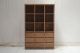Bücherschrank "Triple" Kasar ( gebürstetes Teak-Holz 140 x 40 x 230 cm