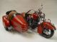 BL-022 Motorrad mit Beiwagen rot 62*30 cm