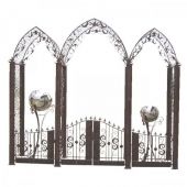 01480604 Gartentor mit Rosenbogen 328.0x59.0x284.5 cm