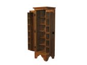 CD-Tower aus massiv Teakholz 150 * 50 * 48 cm