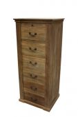 Ladenschrank Vintage aus Teakholz mit 6 Laden