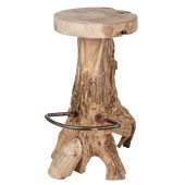 Roots – Bar Stool (w/iron step)  Brosi 