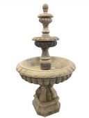 Natursteinbrunnen 3 Etagen